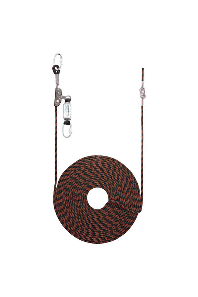 PORTWEST 20m Rope Guided Fall Arrest, lucru la inaltime, portocaliu/negru
