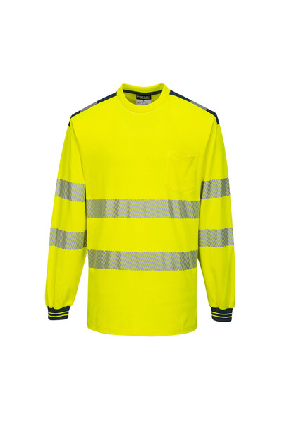 PORTWEST Tricou de lucru, reflectorizant, galben/bleumarin
