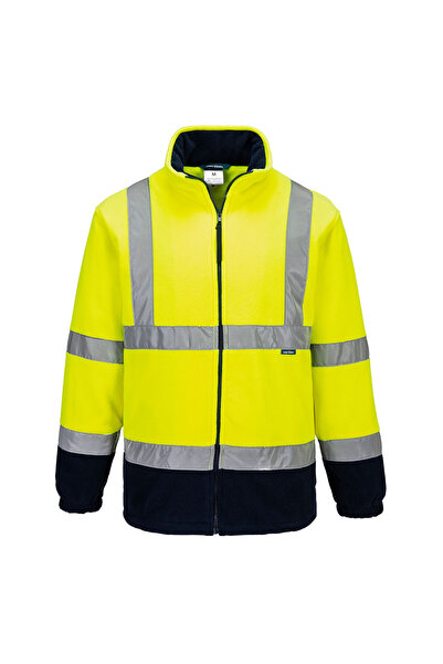 PORTWEST Bluza fleece de lucru, reflectorizanta, galben/bleumarin
