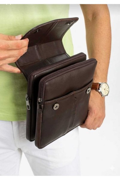 Latife Genuine Quality Leather Men's Shoulder Bag and Briefcase Daily Bag