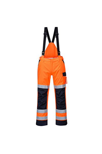 PORTWEST Pantaloni de lucru, reflectorizanti, ignifugi, pentru ploaie, portoc...