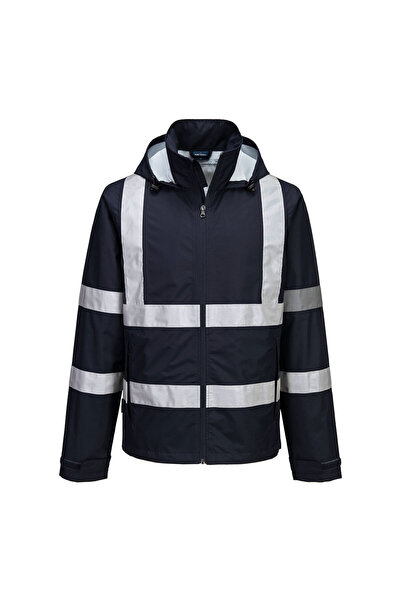 PORTWEST Geaca de lucru, cu buzunare, pentru ploaie, bleumarin