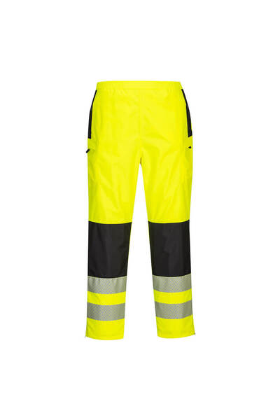 PORTWEST Pantaloni de lucru, reflectorizanti, talie elastica, pentru ploaie, ...