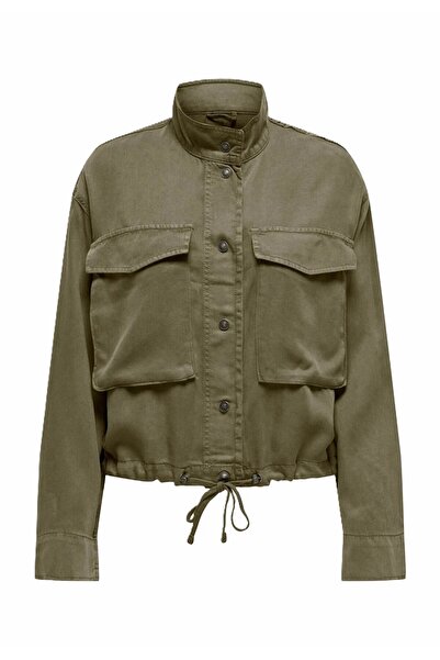 ONLY Γυναικείο Πράσινο Μπουφάν Onlkenya Lıfe Cargo Short Jacket Cc Otw Ceket ...