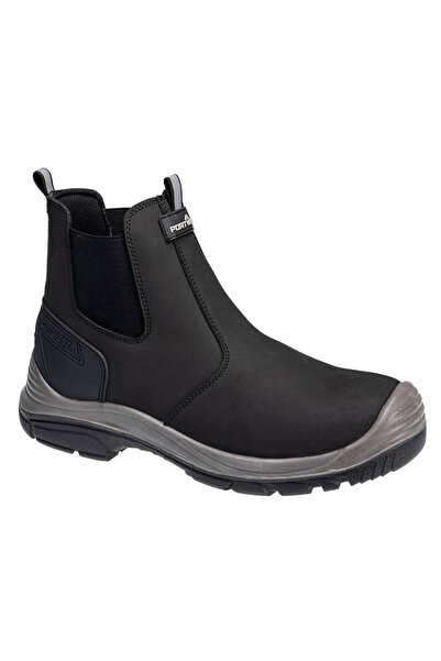 PORTWEST Bocanci de protectie, S7, talpa antialunecare, reflectorizanti, negr...