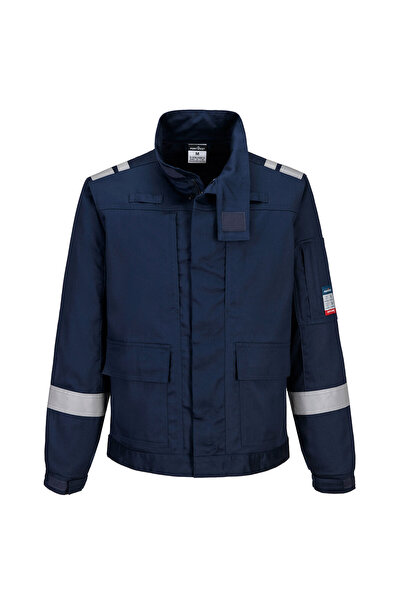 PORTWEST Geaca de lucru, ignifuga, stretch, bleumarin