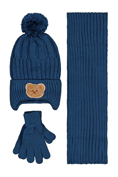 Civil Baby Σετ γάντια και σκούφος για 6-18 μήνες - Μπλε