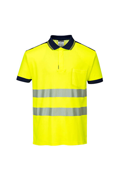 PORTWEST Tricou de lucru, reflectorizant, galben/bleumarin