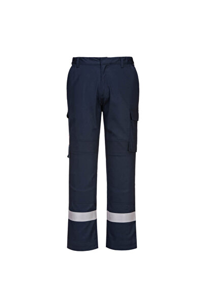 PORTWEST Pantaloni de lucru, ignifugi, stretch, reglabil, bleumarin