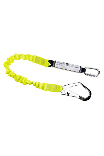 PORTWEST Cordon elastic unic de 1,8m cu amortizor de șocuri, pentru lucru la ...
