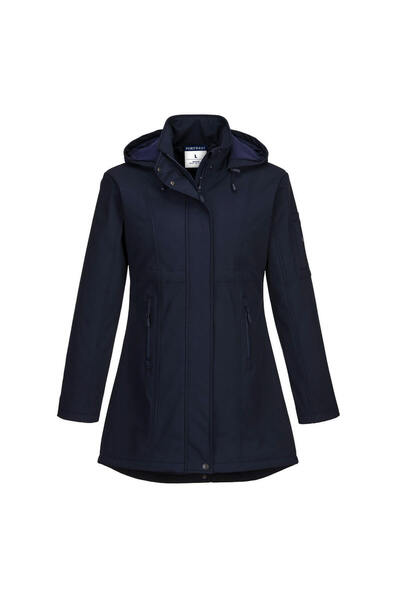 PORTWEST Geaca de lucru, reglabil, pentru ploaie, bleumarin