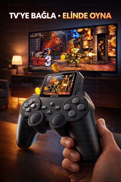 Zineets S10 Taşınabilir 520 Oyunlu Kablosuz Game Oyun Konsolu Atari Media Pla...
