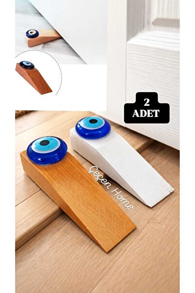 ÇEÇEN HOME (2 Τεμάχια) Ξύλινο πώμα πόρτας με χάντρες κακού ματιού, Στοπ πόρτα...