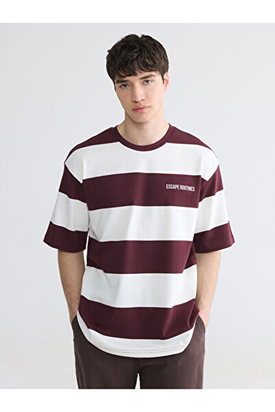 LC Waikiki Tricou cu dungi pentru bărbați, cu guler Zero Roba, de la Shining ...