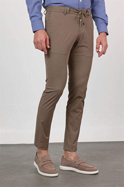 İmza Παντελόνι Jogger Στενής Γραμμής με Πλαϊνή Τσέπη σε Σκούρο Βιζόν 1003260166