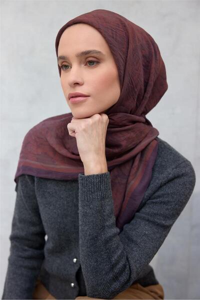 Silk Home Φουλάρι Βισκόζης Βελόρα Τέσσερις Εποχές 90x90