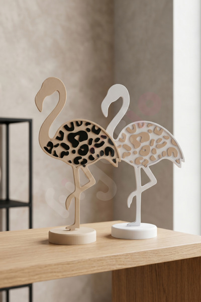 figurio Flamingo Figürlü Dekoratif Masa Üstü Obje / Modern Ev Aksesuarı