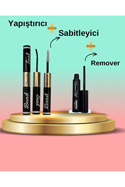 Genel Markalar Çift taraflı yapıştırıcı sabitleyici + remover (ekspres kirpik...
