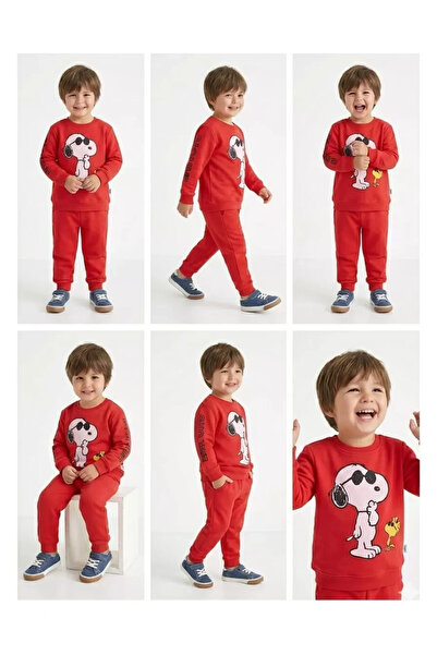Veraura Lifestyle 2-Piece Children's Set with Dog Print for Ages 2-5