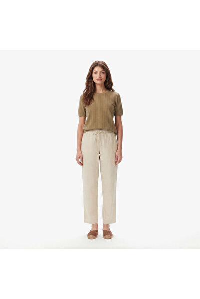 Nautica Kadın Bej Regular Fit Pantolon
