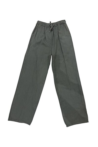 PHUTİ COLLECTION Italian Linen Pants with Tube Legs