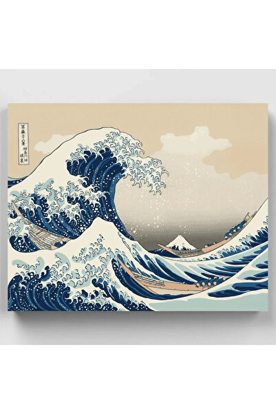 RivArte Sayılarla Boyama Seti Kanagawa Açıklarında Büyük Dalga 40x50cm Sanat ...