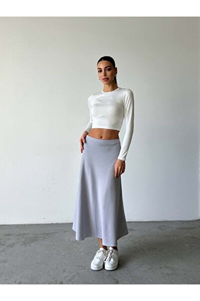 myd Premium Modal Skirt - Gray