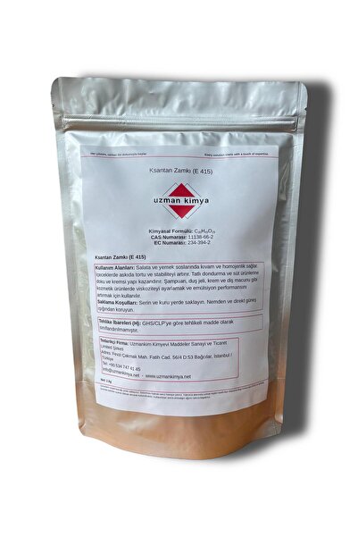 Xanthan Gum (Ksantan Gum) – 1 Kg Doypack – Kıvam Artırıcı – Gıda ve Kozmetik Kullanımı - E415