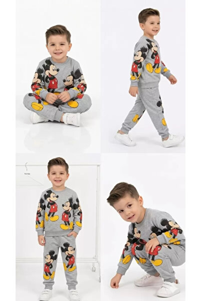 Generic Brand 2-5 Years Old Mouse Printed Combed Cotton Children's Set