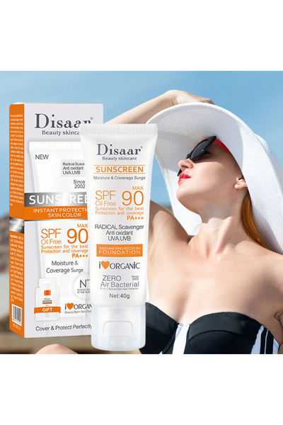 Disaar Sunscreen Cream Hydrating Broad Spectrum Sunscreen for Face & Body 90 ...