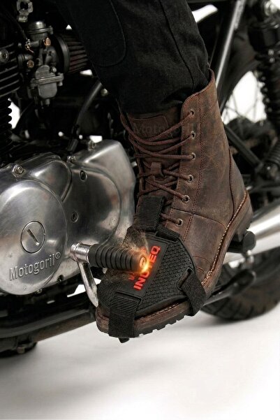 MotoGoril Motosiklet Vites Koruyucu Ayakkabı Koruma Pedi Kaymaz Bot Kılıfı Ayarlanabilir Strap