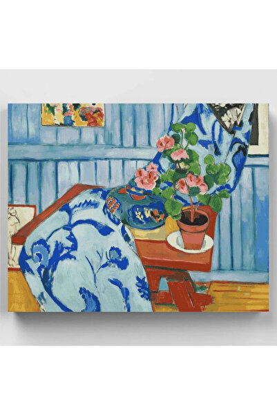 RivArte Sayılarla Boyama Seti Sardunyalarla Natüermort 40x50cm Sanat Eserleri