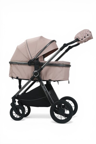 Luxmom Carucior 3 In 1 Pliabil, Reversibil, Saltea inclusa, Geanta, Husa De Ploaie, Plasa Insecte, Manusi