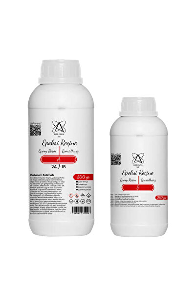 Alze Kimya Hobi Epoksi Reçine 750 Gr Şeffaf Hobi & Profesyonel İnce Döküm