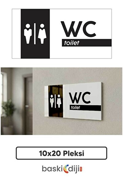 baskidiji Pleksi WC Tabelası
