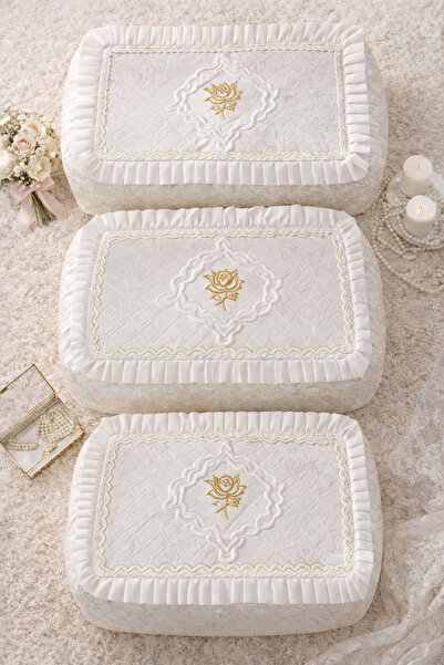 Hig Store Σετ 3 τεμαχίων με φιγούρες νύφης και γαμπρού, γαλλικό πακέτο προίκω...