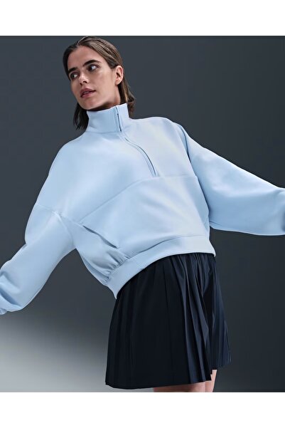 Nike 4.7 Dri-Fit Half-Zip OVERSIZE Soft Knit Training Kadın Sweatshirt-SPORTX...
