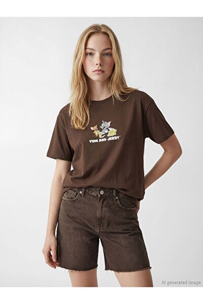 LC Waikiki Tricou de damă XSIDE cu imprimeu Tom și Jerry