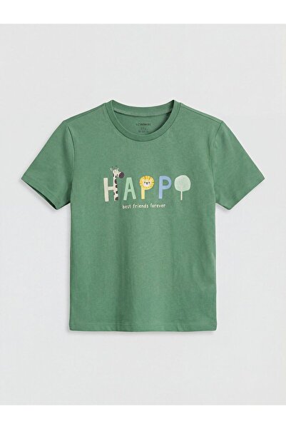 LC Waikiki Crew Neck Printed Boy's T-Shirt