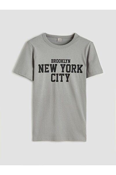 LC Waikiki Crew Neck New York Printed Boys' T-Shirt