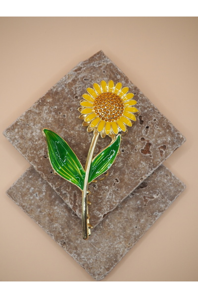 Stelle Jewelry Metal sunflower clothespin buckle
