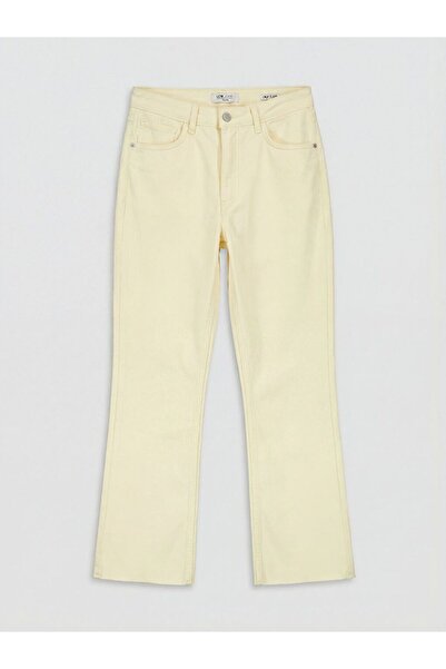 LC Waikiki Γυναικείο τζιν παντελόνι Crop Flare