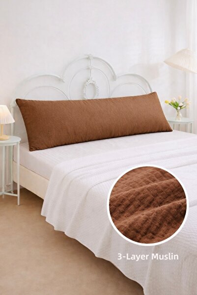 Cherry Bloom Cotton Μαξιλαροθήκη Μουσελίνας Διπλής Στρώσης 50x135