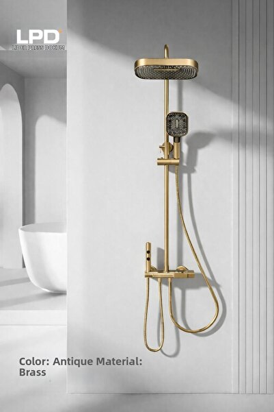 Generic Brand Piano Shower Set-Antique