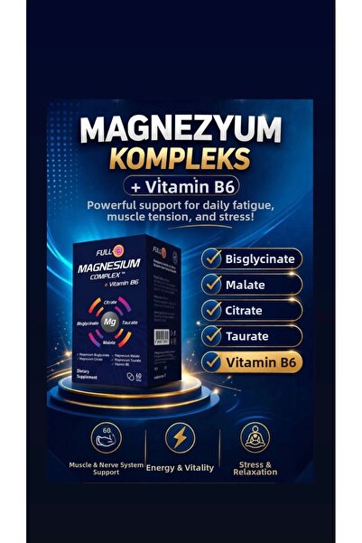 FULL-E Magnesium Complex + Vitamin B6 60 Tablets