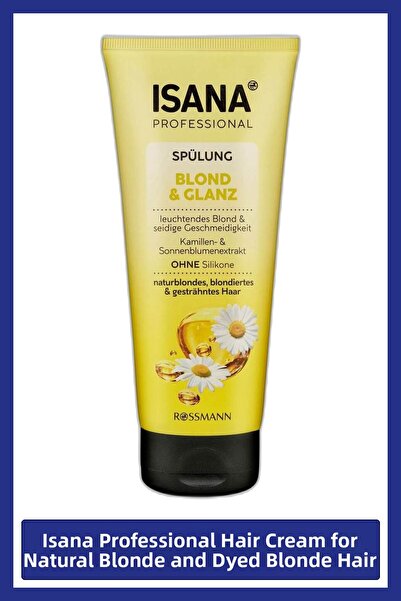 Isana Professional بلسم احترافي للشعر المصبوغ باللونين الأصفر والأصفر الطبيعي...
