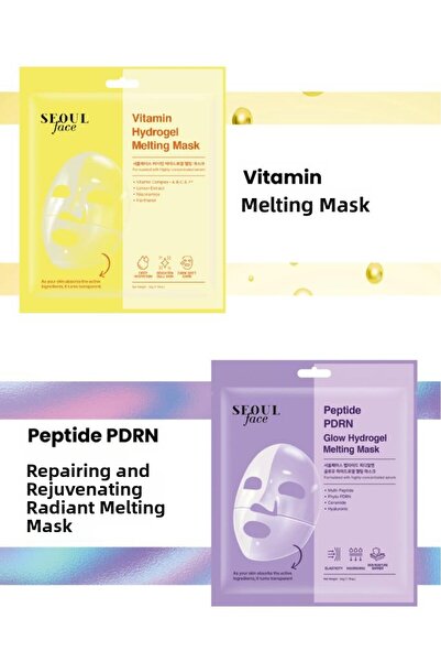 Dermal Vitamin and Peptide Revitalizing Repairing Melting Mask Set Korean Mas...