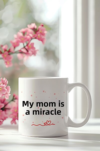 giftkonsept My Mom Is a Miracle Printed White Mug Cup - Special Gift for Moth...