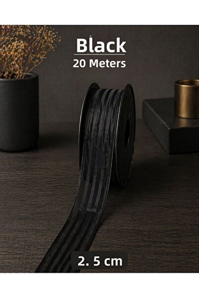 Esteks Dantel ve Tekstil Aksesuarları Ριγέ κορδέλα σιφόν 2,5 εκ. 20 μ., Νύφη,...