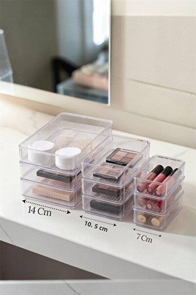 Bayev 9 τεμάχια Leo 3xS 3xM 3xXL Οργανωτής κοσμημάτων μακιγιάζ Οργανωτής συρτ...